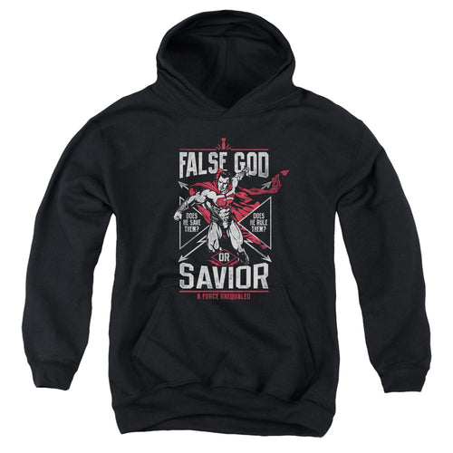 Batman v Superman False God Or Savior Youth Hoodie