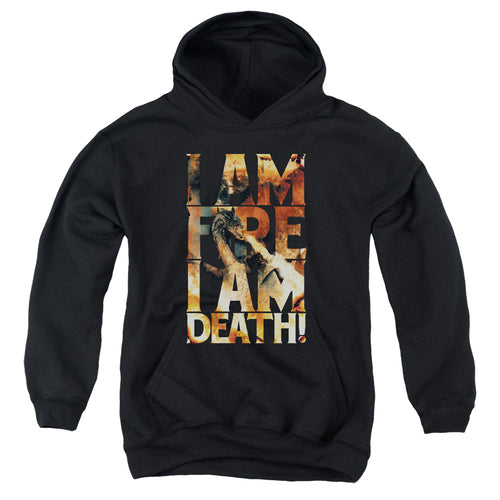 The Hobbit I Am Fire Youth Hoodie