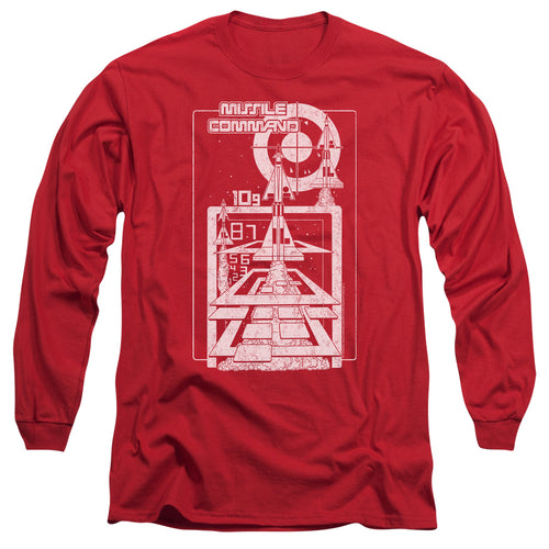 Atari Missile Command Lift Off Long Sleeve T-Shirt