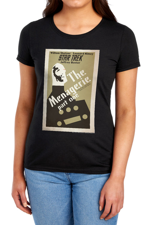 Star Trek The Menagerie Part One Black Womens T-Shirt