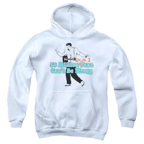 Elvis Presley 50 Million Fans Plus 1 Youth Hoodie