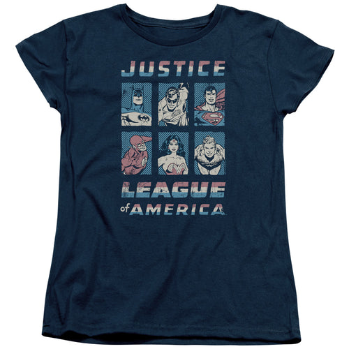 Justice League American League Womens T-Shirt