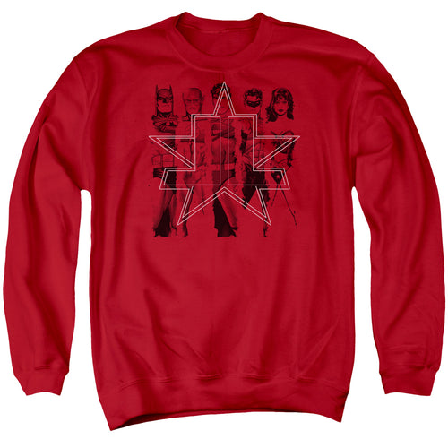 Justice League Five Stars Crewneck Sweatshirt