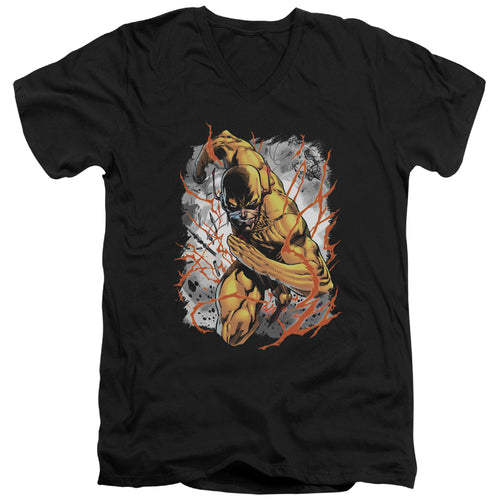 Justice League Reversed V-Neck T-Shirt