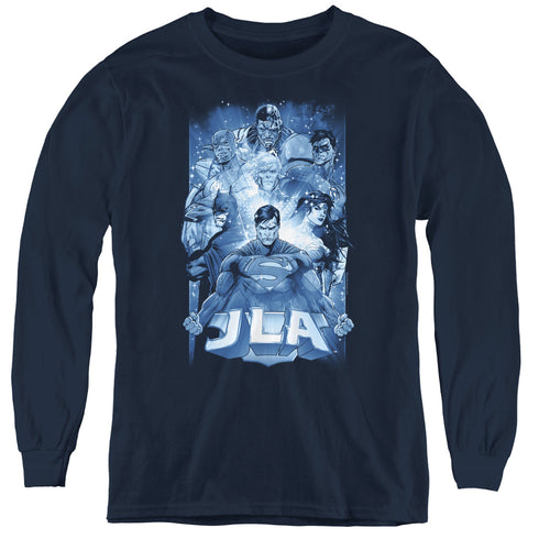 Justice League Burst Youth Long Sleeve T-Shirt