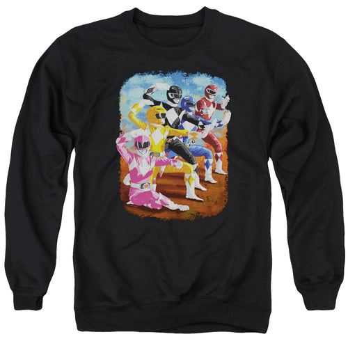 Mighty Morphin Power Rangers Impressionist Rangers Crewneck Sweatshirt