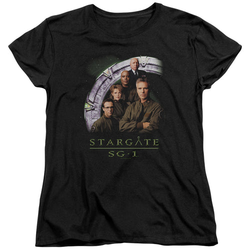 Stargate SG-1 Cast in the Gate Womens T-Shirt