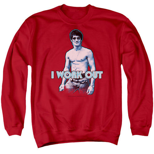 Bruce Lee Lee Works Out Crewneck Sweatshirt