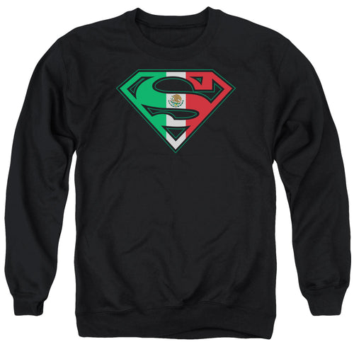 Superman Mexican Flag Shield Crewneck Sweatshirt