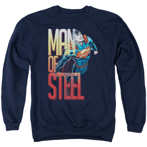 Superman Steel Flight Crewneck Sweatshirt