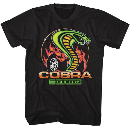 Dragon Snake Burnout Carroll Shelby t-shirt in black