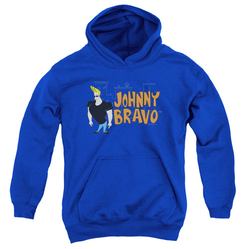 Johnny Bravo Johnny Logo Youth Hoodie