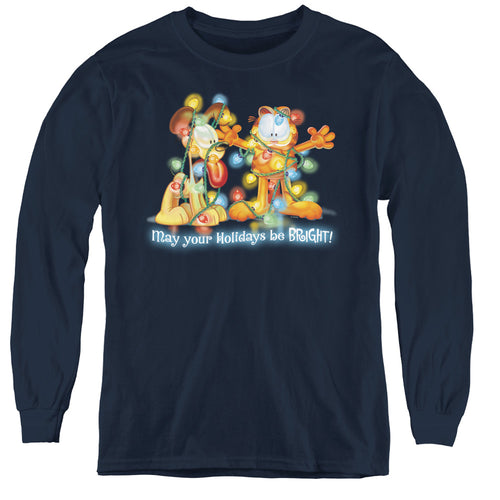 Garfield Bright Holidays Youth Long Sleeve T-Shirt