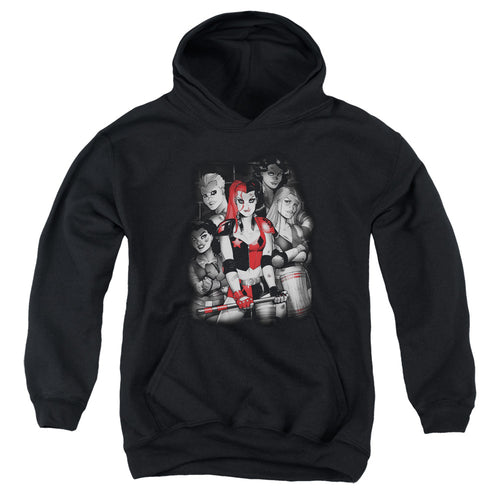 Batman Bad Gals Bw Youth Hoodie