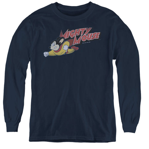 Mighty Mouse Mighty Retro Youth Long Sleeve T-Shirt