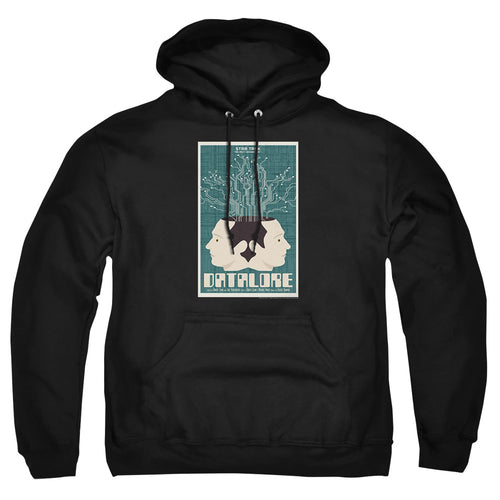 Star Trek Datalore Black Pullover Hoodie