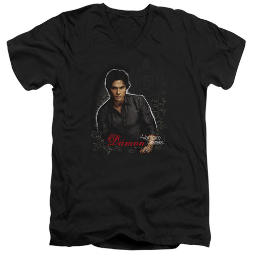 The Vampire Diaries Damon Signature V-Neck T-Shirt