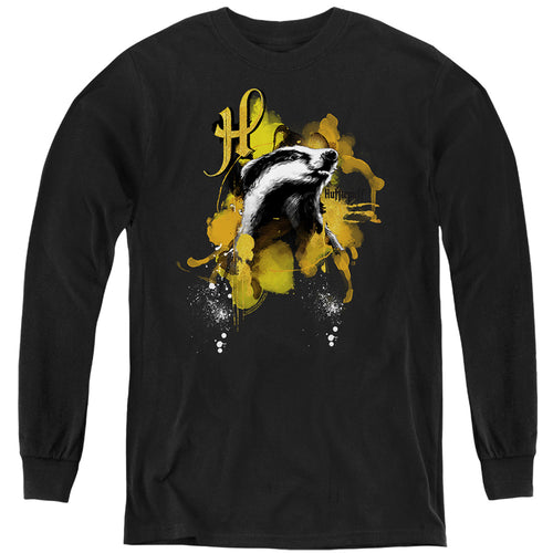 Harry Potter Urban Elegance Hufflepuff Badger Youth Long Sleeve T-Shirt