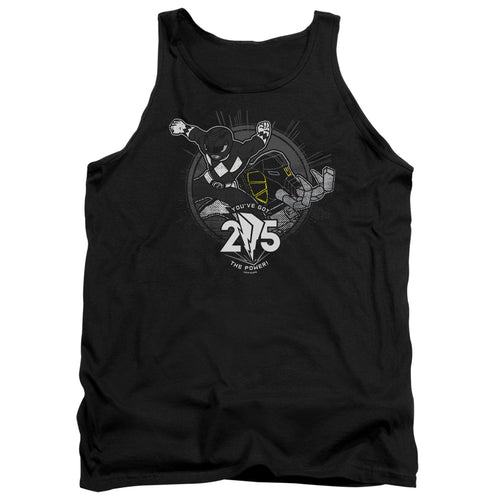 Mighty Morphin Power Rangers Black 25 Tank Top