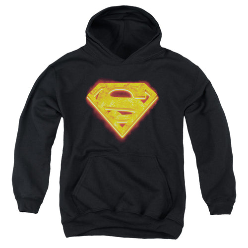 Superman Hot Steel Shield Youth Hoodie