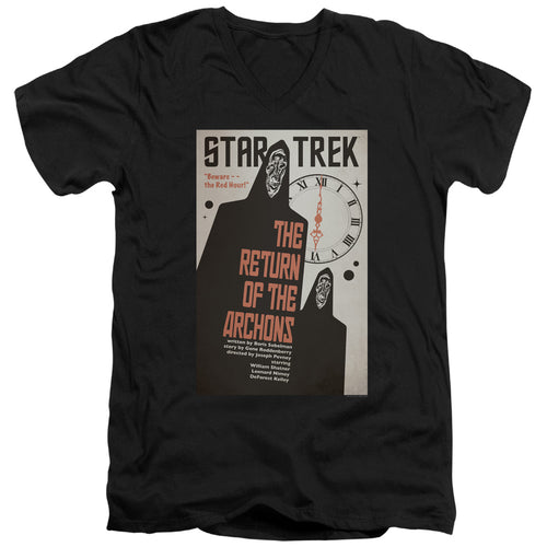 Star Trek Juan Ortiz The Return of the Archons Black V-Neck T-Shirt