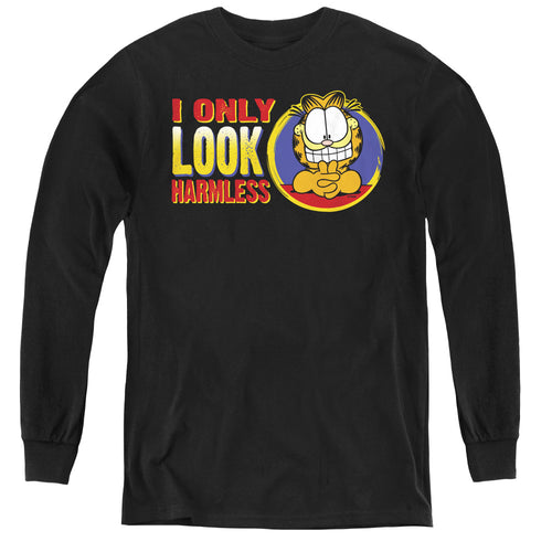 Garfield I Only Look Harmless Youth Long Sleeve T-Shirt