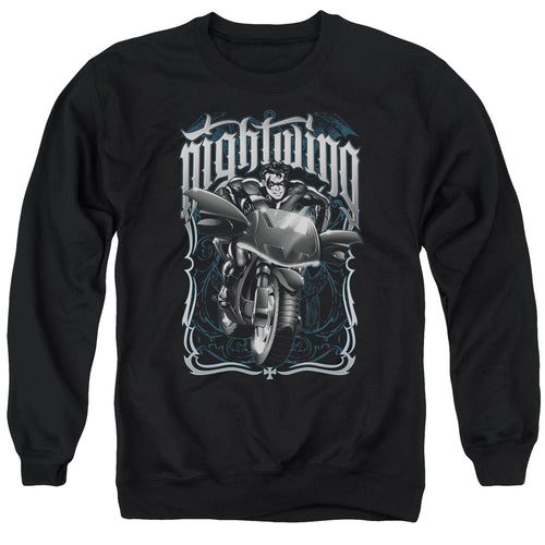 Batman Nightwing Biker Crewneck Sweatshirt