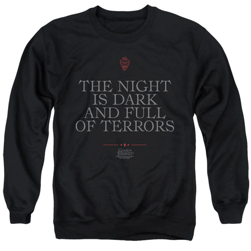 Game of Thrones Night Is Dark Crewneck Sweatshirt