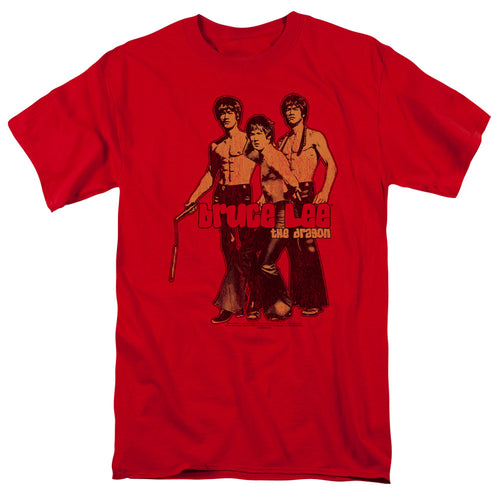 Bruce Lee Nunchucks Red T-Shirt