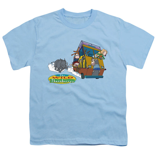 Wild Thornberrys Runaway Rhino Light Blue Youth/Toddler T-Shirt