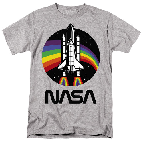 NASA Rainbow Shuttle Athletic Heather T-Shirt