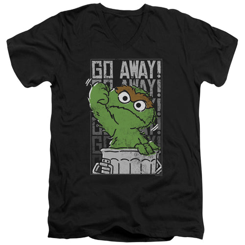 Sesame Street Go Away V-Neck T-Shirt