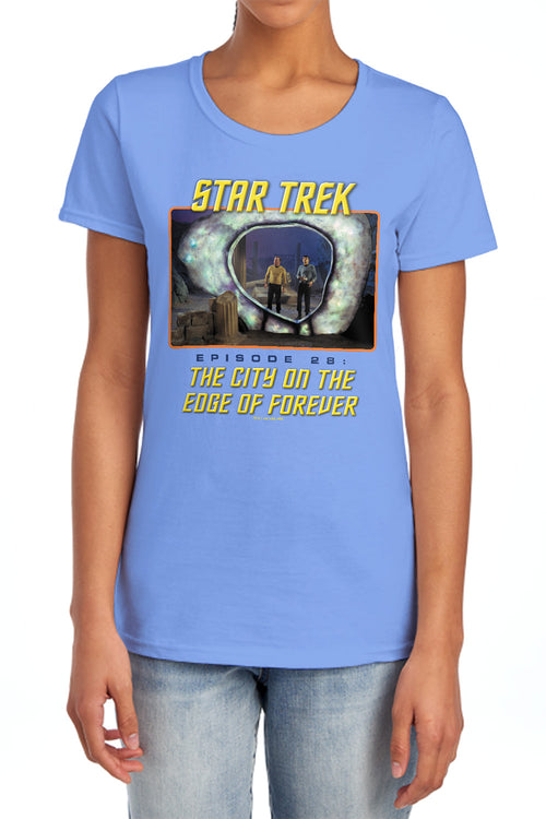 Star Trek Edge of Forever Womens T-Shirt