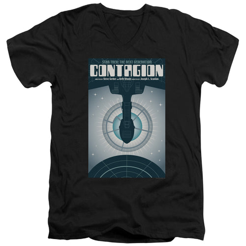 Star Trek Contagion Black V-Neck T-Shirt