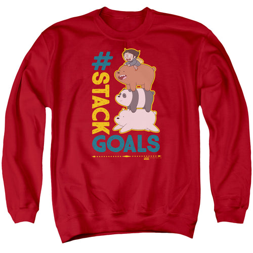 We Bare Bears Stack Goals Crewneck Sweatshirt