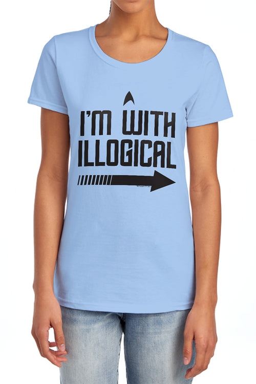 Star Trek I'm With Illogical Womens T-Shirt