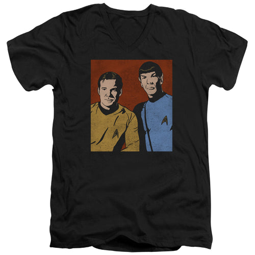 Star Trek Kirk and Spock Friends V-Neck T-Shirt