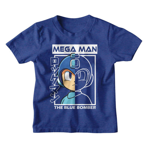 Mega Man Half Color Half Outline Youth/Toddler T-Shirt
