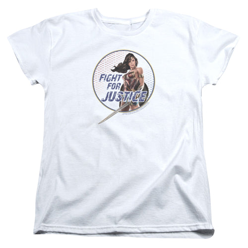 Wonder Woman (2017) Fight for Justice Womens T-Shirt