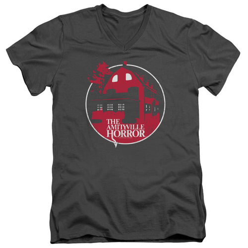 Amityville Horror Red House V-Neck T-Shirt