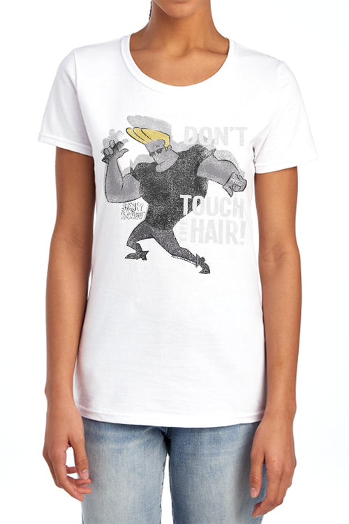 Johnny Bravo Hair Womens T-Shirt