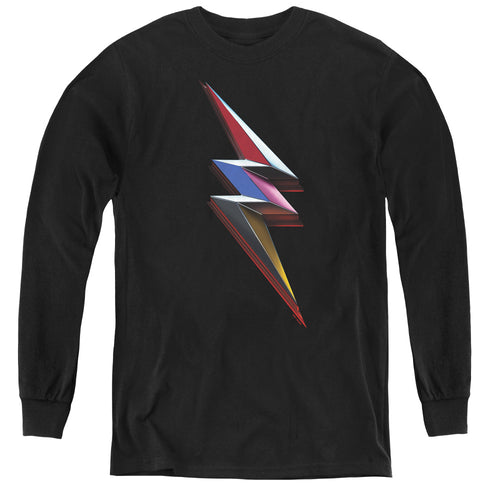 Mighty Morphin Power Rangers: The Movie Movie Bolt Youth Long Sleeve T-Shirt