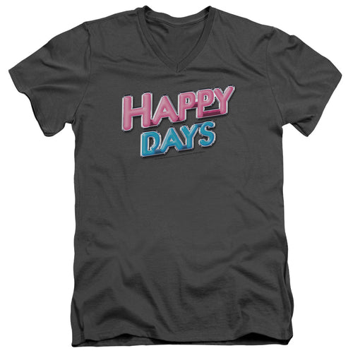 Happy Days Happy Days Logo V-Neck T-Shirt