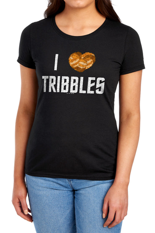 Star Trek I Heart Tribbles Womens T-Shirt