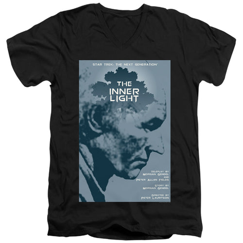 Star Trek The Inner Light Black V-Neck T-Shirt