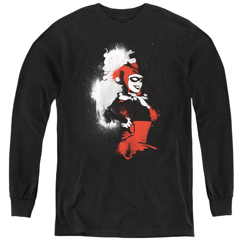 Batman Splattered Couple Youth Long Sleeve T-Shirt