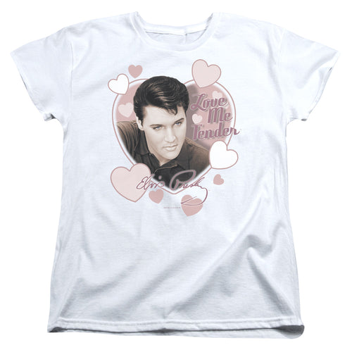 Elvis Presley Love Me Tender Womens T-Shirt