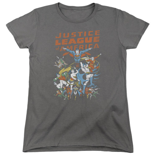 Justice League Big Group Womens T-Shirt
