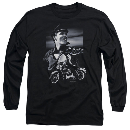 Elvis Presley Motorcycle Long Sleeve T-Shirt