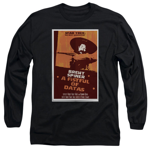 Star Trek A Fistful of Datas Black Long Sleeve T-Shirt